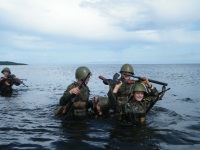 Военно-патриотический лагерь на острове Коневец Ладожского озера 2017
