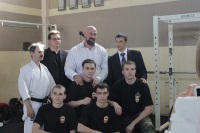Встреча обладателя 8 дана каратэ Сергея Бадюка и Сергея Тыщенко